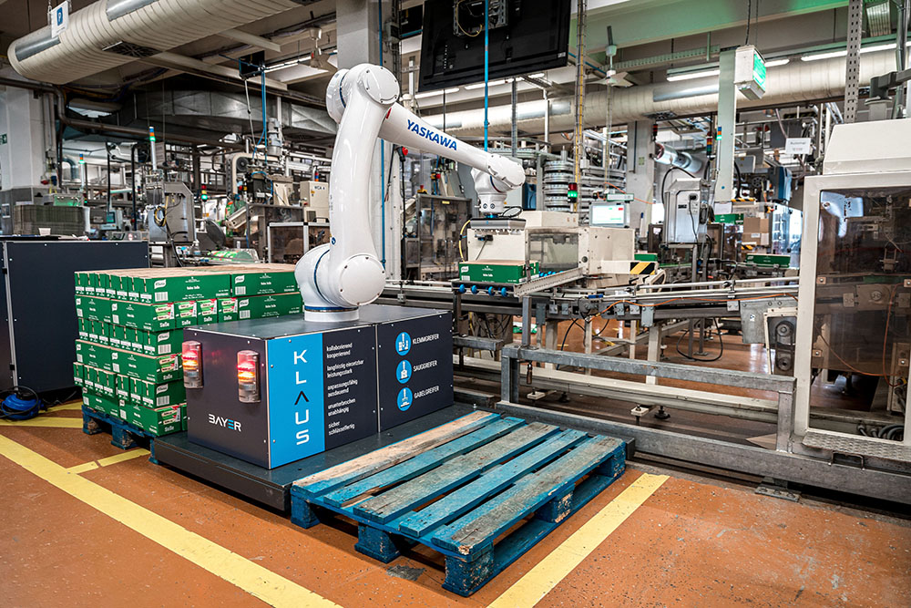 Unilever utiliza cobots para aliviar la carga de paletizado