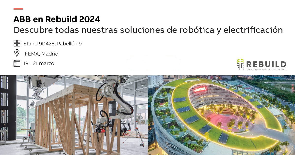 ABB estará en Rebuild 2024 con lo último en robótica y electrificación